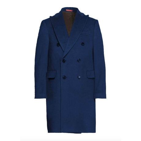 Elegant Dark Blue Borgia Coat - Hilstor