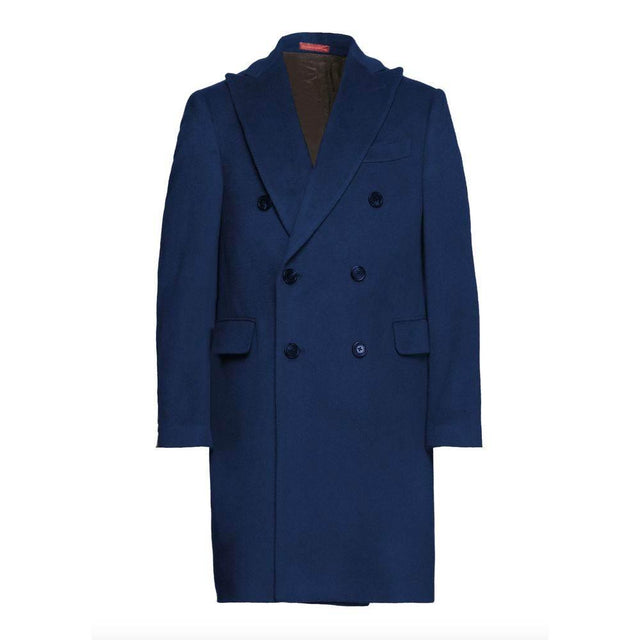 Elegant Dark Blue Borgia Coat - Hilstor