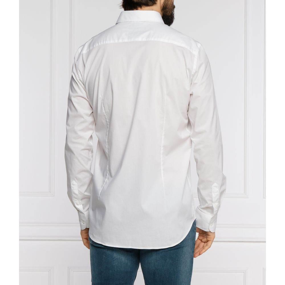 Aeronautica Militare White Cotton Men's Shirt - Hilstor