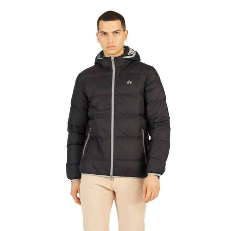 La Martina Black Nylon Men's Jacket - Hilstor