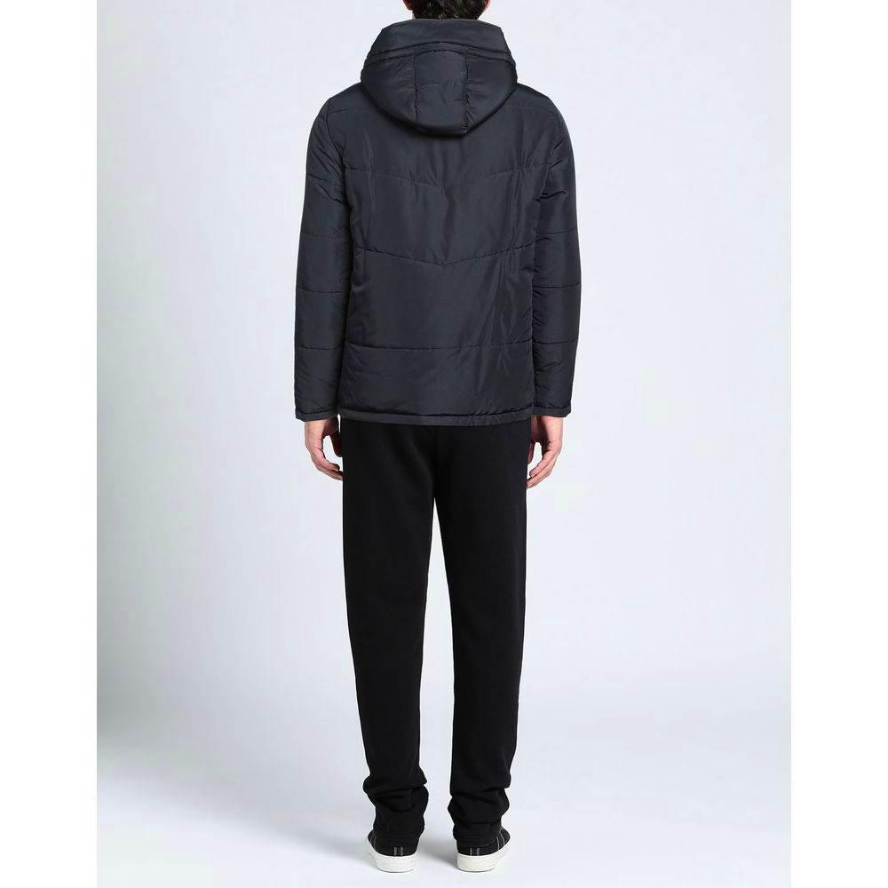 Aquascutum Blue Polyamide Men Jacket - Hilstor