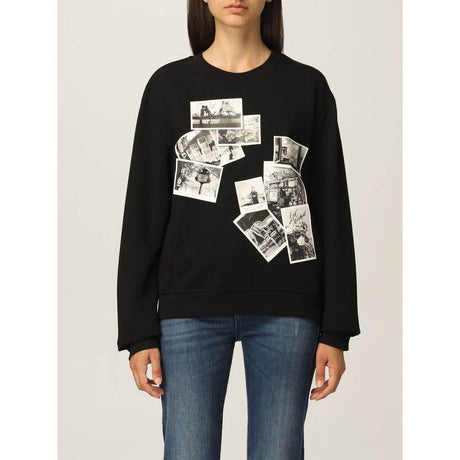 Love Moschino Black Cotton Women Sweater - Hilstor