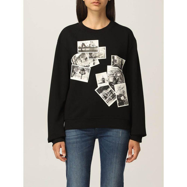 Love Moschino Black Cotton Women Sweater - Hilstor