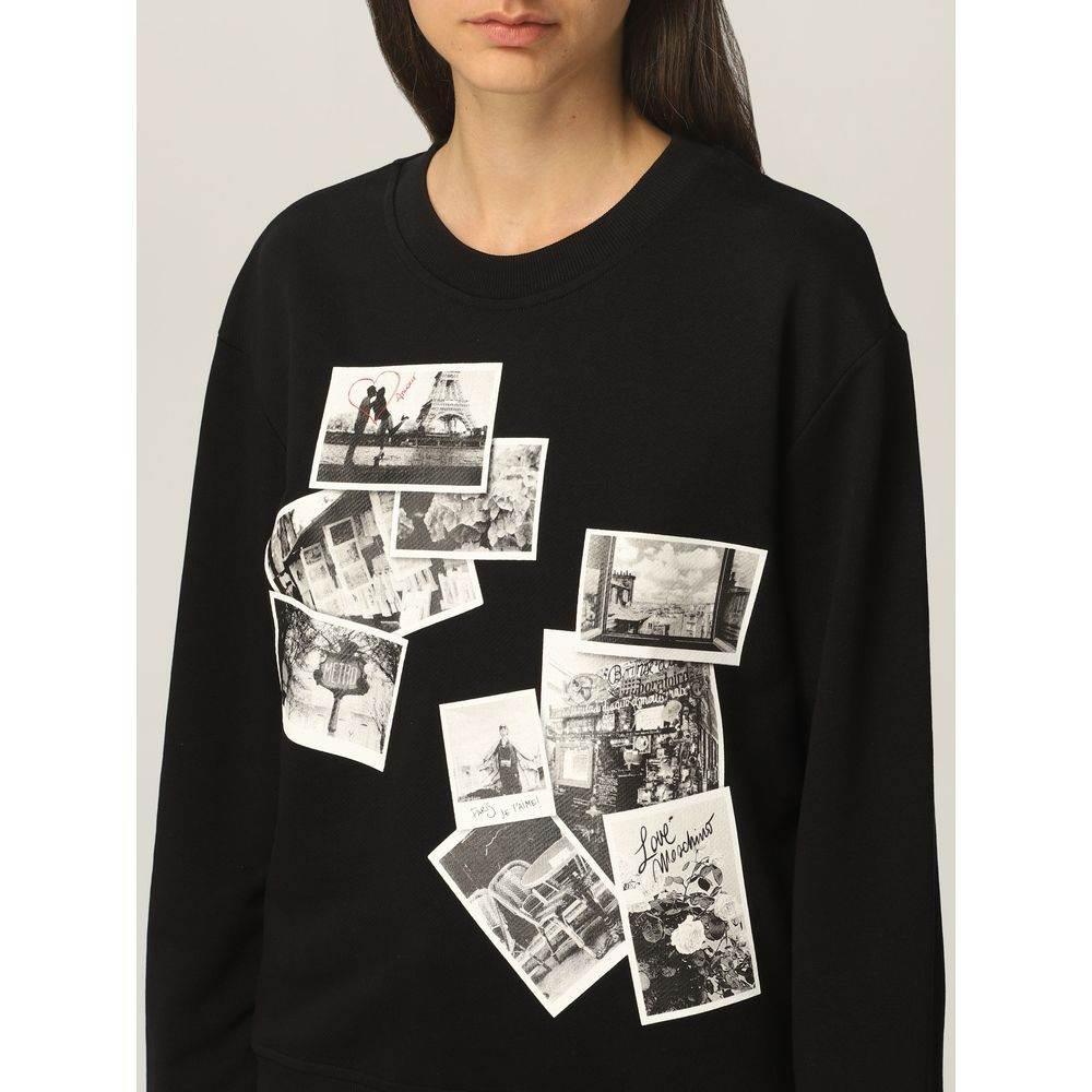 Love Moschino Black Cotton Women Sweater - Hilstor