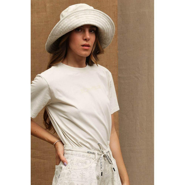 Don The Fuller White Cotton Women T-Shirt - Hilstor