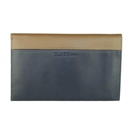 Cavalli Class Blue Leather Men Wallet - Hilstor