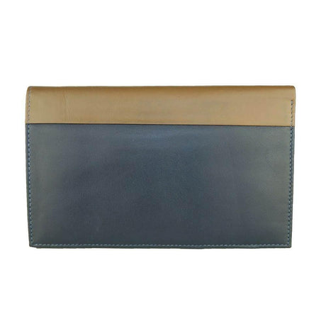 Cavalli Class Blue Leather Men Wallet - Hilstor