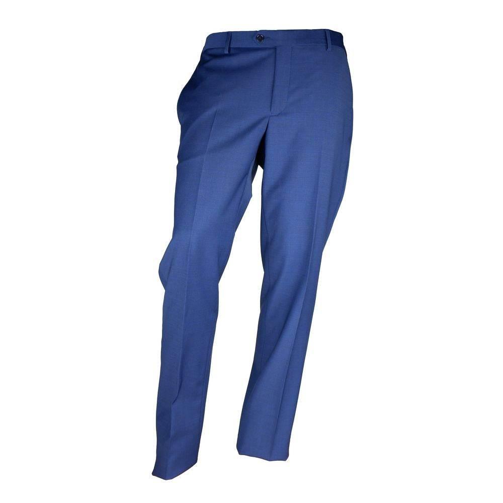 Emilio Romanelli Blue Wool Men Suit - Hilstor