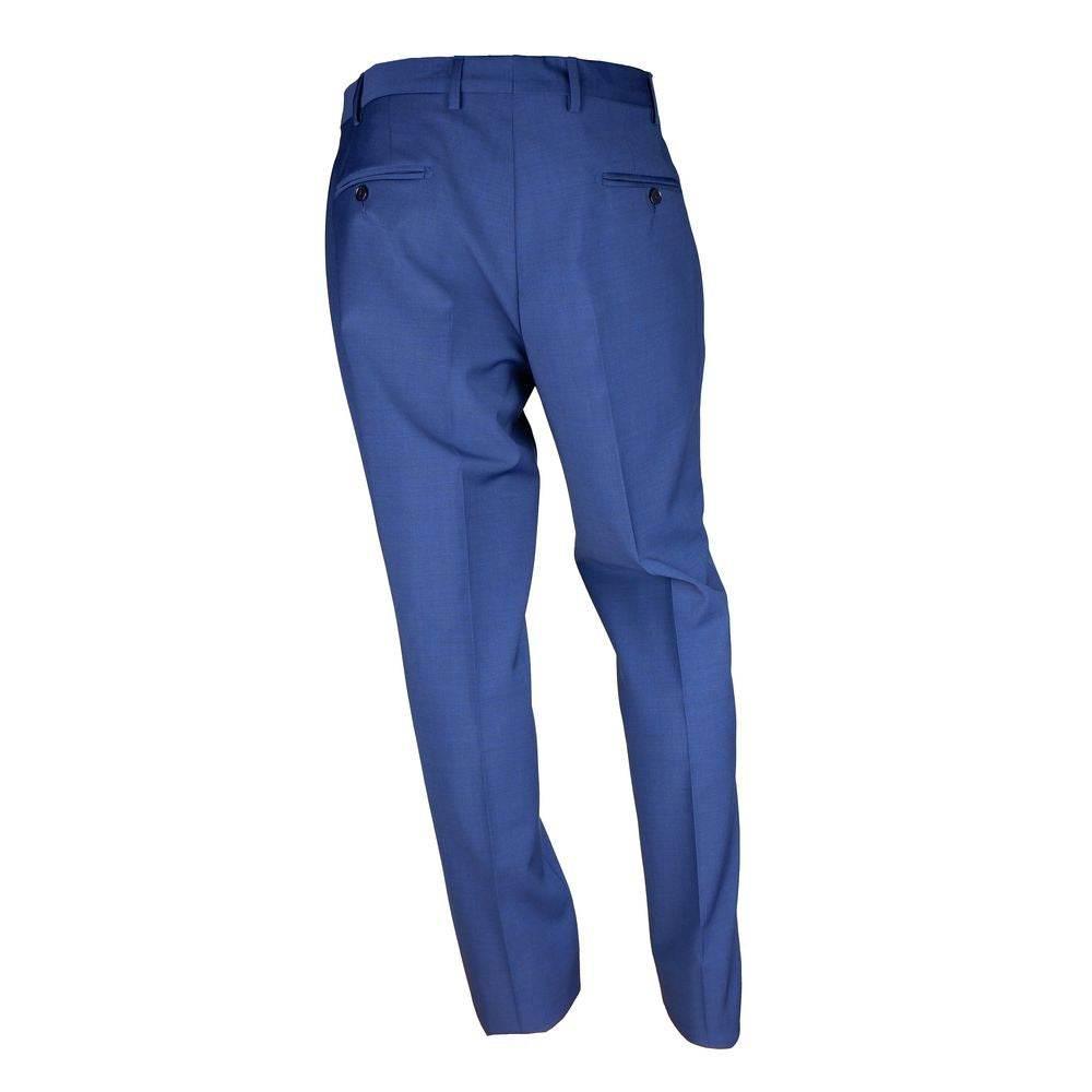 Emilio Romanelli Blue Wool Men Suit - Hilstor