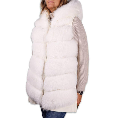 Made in Italy White Wool Women Coat - Hilstor