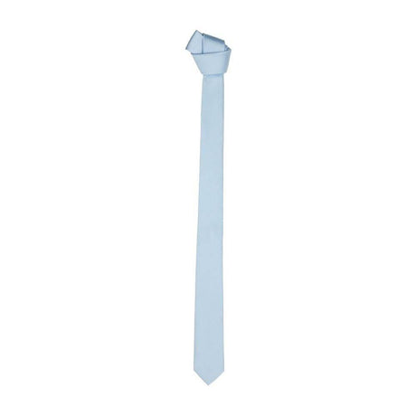 Emilio Romanelli Elegant Silk Sky-Blue Men's Slim Tie - Hilstor
