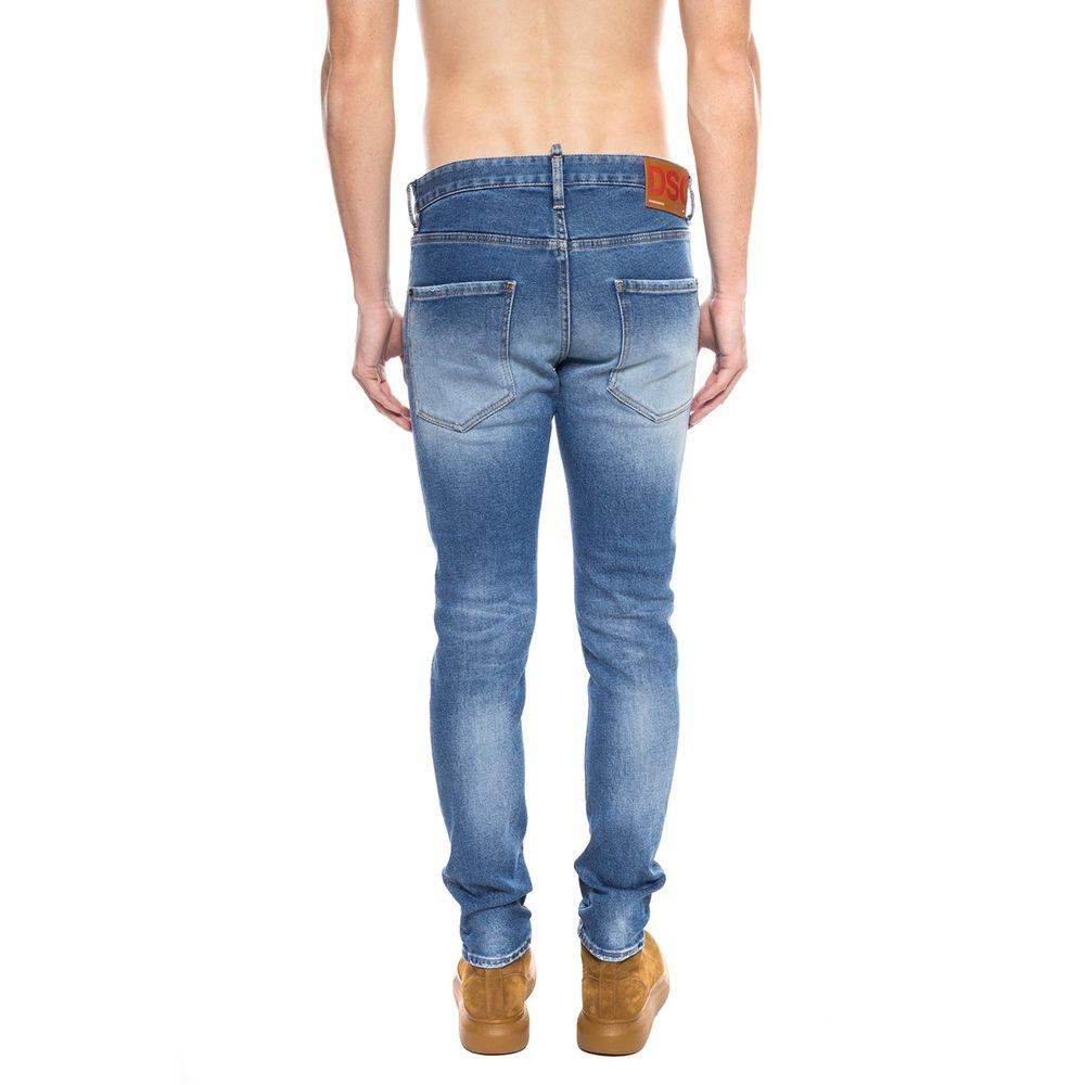 Dsquared² Blue Cotton Men's Distressed Jean - Hilstor