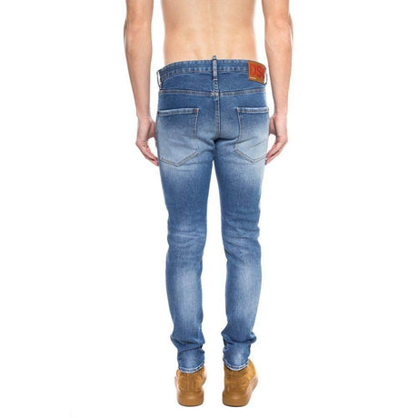 Dsquared² Blue Cotton Men's Distressed Jean - Hilstor