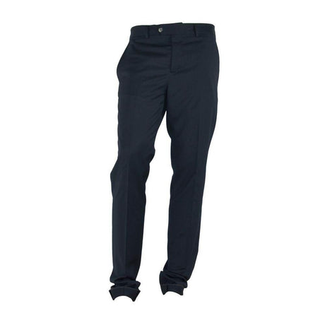 Made in Italy Black Polyester Men's Trouser - Hilstor