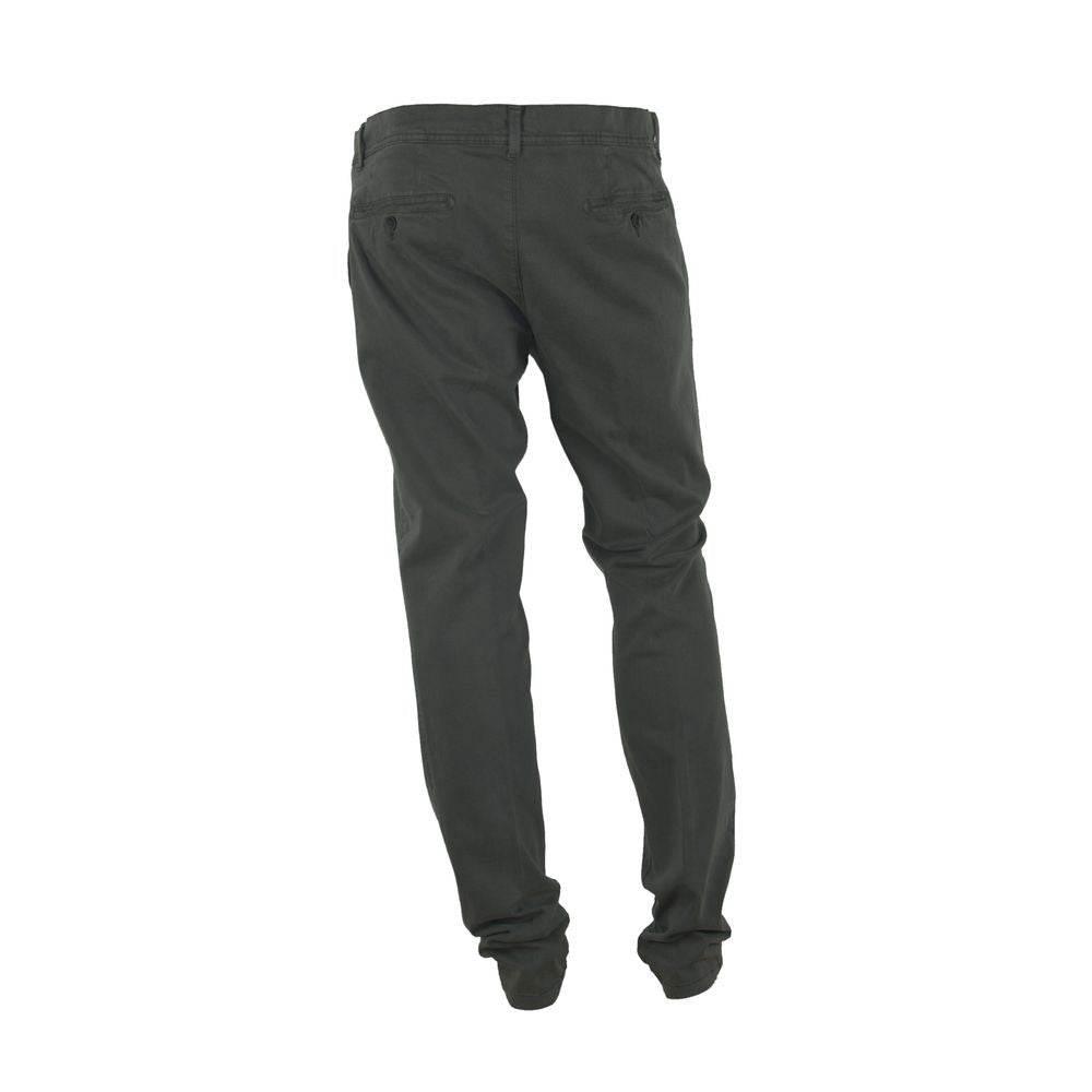 Made in Italy Gray Cotton Men Pant - Hilstor