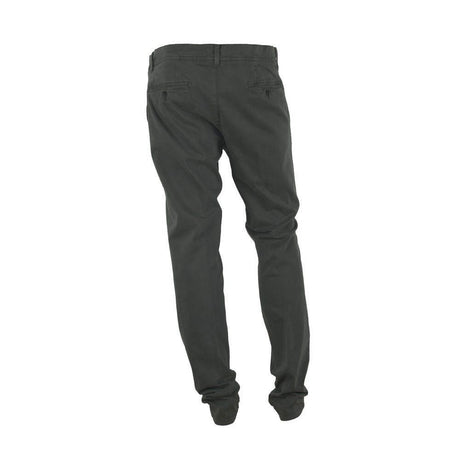 Made in Italy Gray Cotton Men Pant - Hilstor