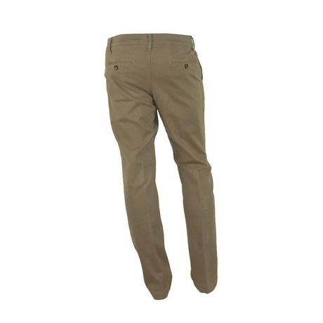 Made in Italy Brown Cotton Men Pant - Hilstor