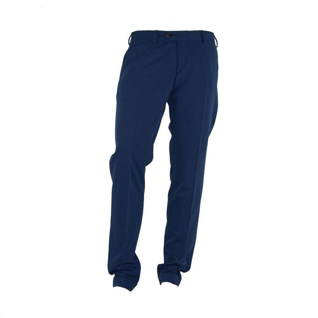 Made in Italy Blue Polyester Men's Trouser - Hilstor