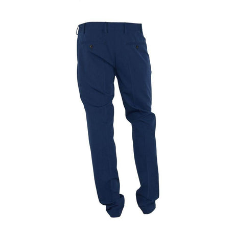 Made in Italy Blue Polyester Men's Trouser - Hilstor