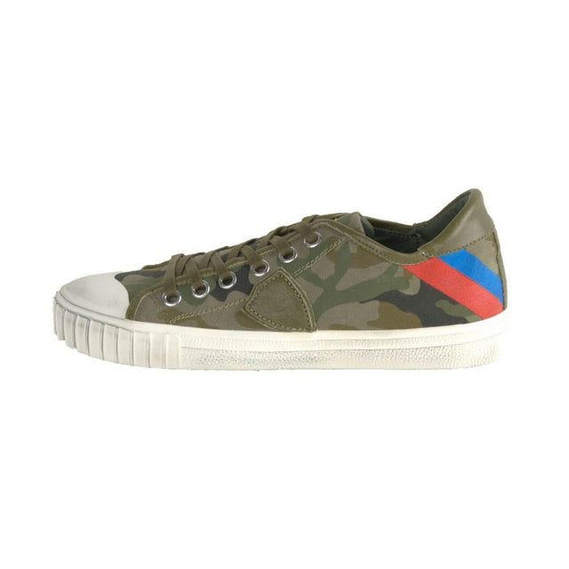 Philippe Model Green Leather Men Sneaker - Hilstor