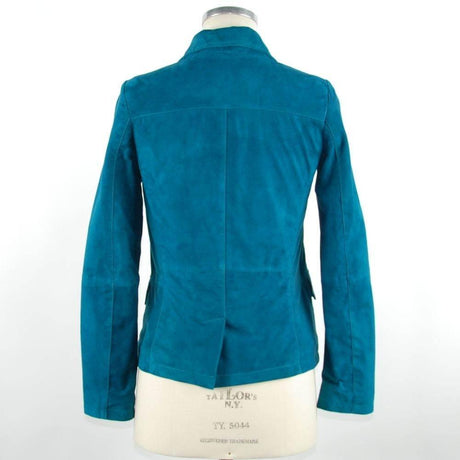 Emilio Romanelli Green Leather Women Jacket - Hilstor