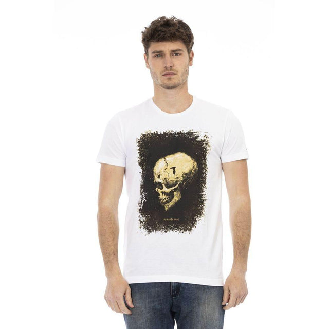 Trussardi Action White Cotton Men T-Shirt - Hilstor