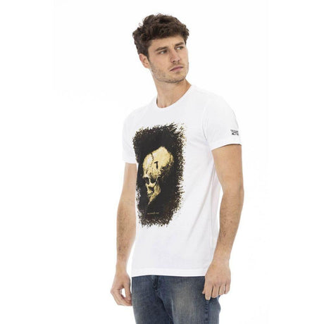 Trussardi Action White Cotton Men T-Shirt - Hilstor