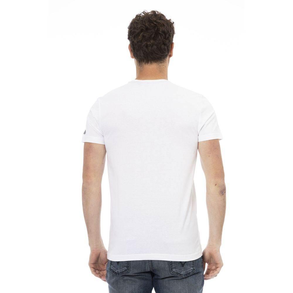 Trussardi Action White Cotton Men T-Shirt - Hilstor