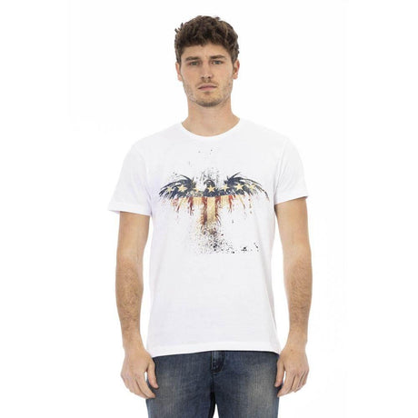 Trussardi Action White Cotton Men's T-Shirt - Hilstor