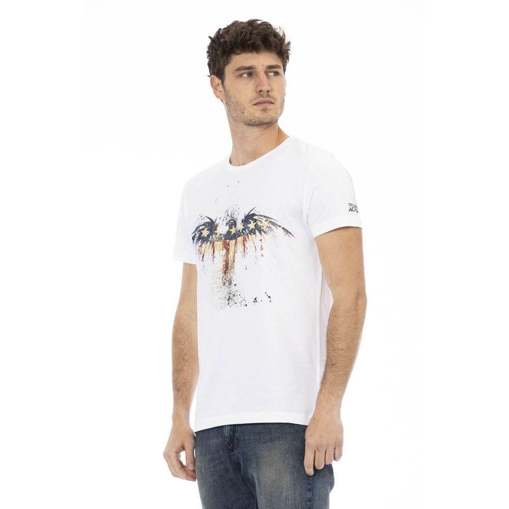 Trussardi Action White Cotton Men's T-Shirt - Hilstor