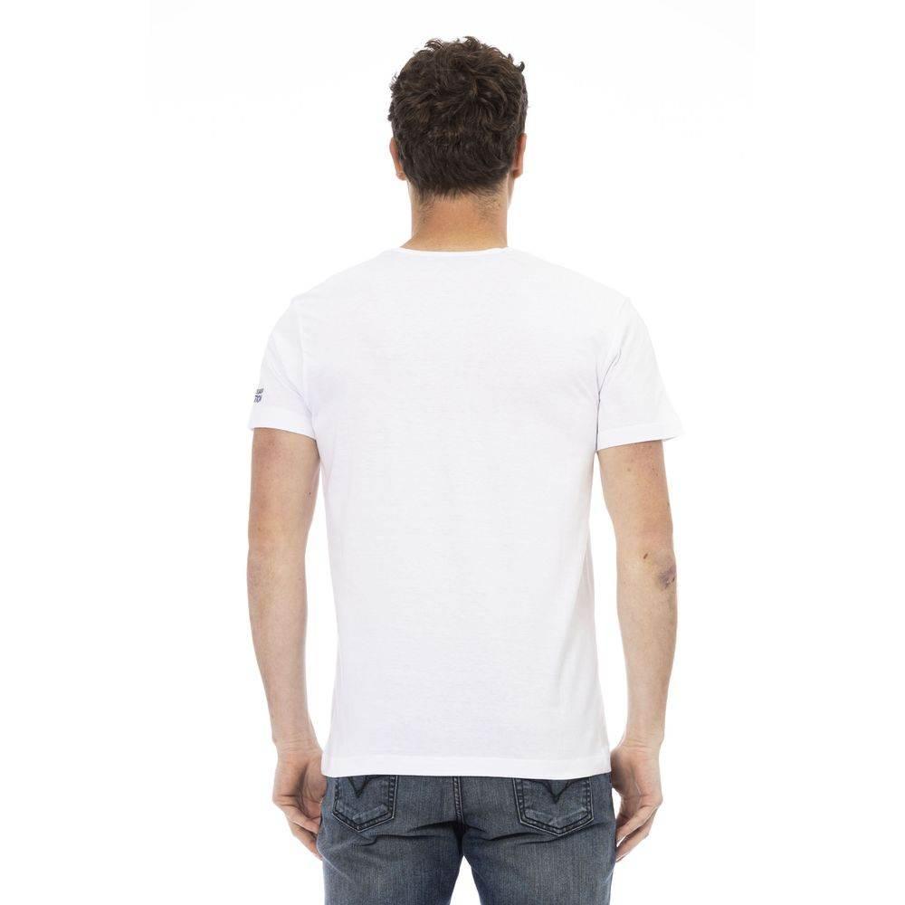 Trussardi Action White Cotton Men's T-Shirt - Hilstor