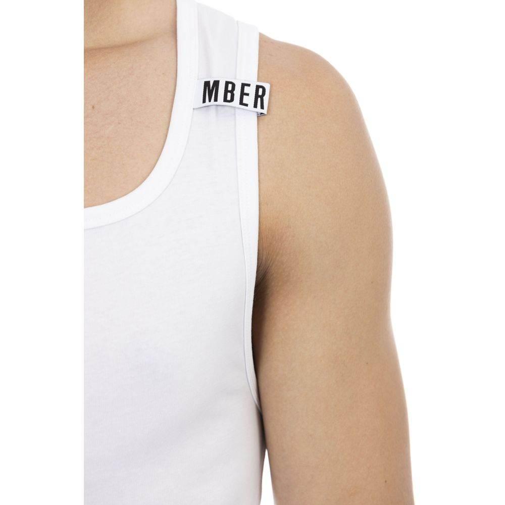Bikkembergs White Cotton Men's Tank Top - Hilstor