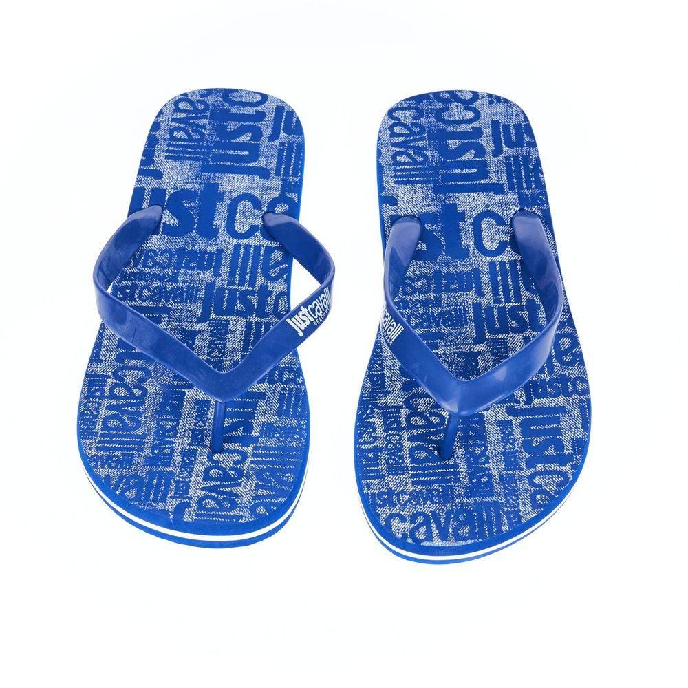 Just Cavalli Light Blue EVA Men Sandal - Hilstor
