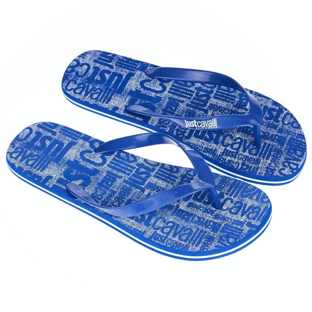 Just Cavalli Light Blue EVA Men Sandal - Hilstor