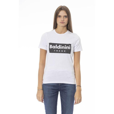 Baldinini Trend White Cotton Women T-Shirt - Hilstor
