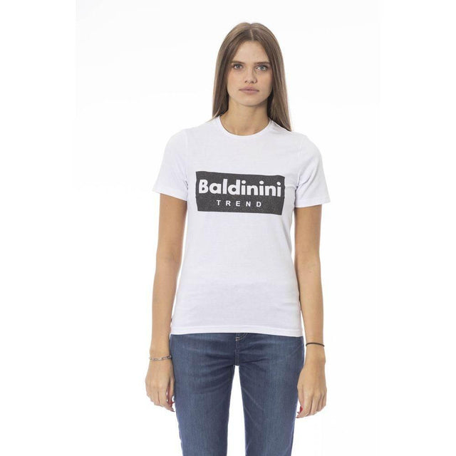 Baldinini Trend White Cotton Women T-Shirt - Hilstor