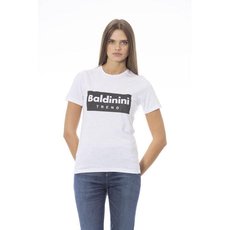 Baldinini Trend White Cotton Women T-Shirt - Hilstor