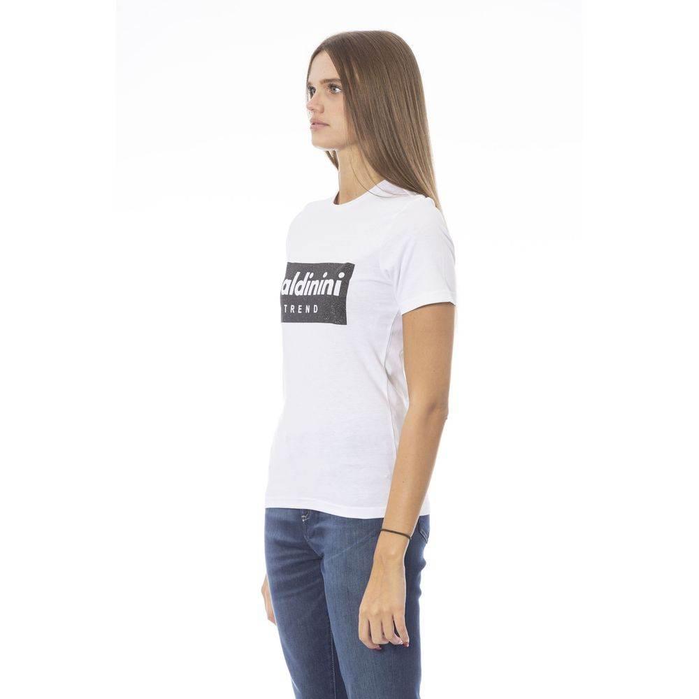 Baldinini Trend White Cotton Women T-Shirt - Hilstor