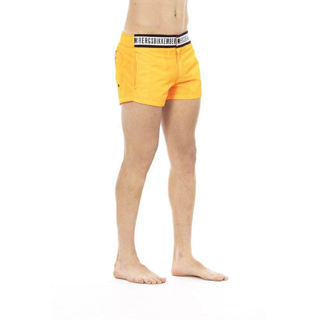 Bikkembergs Orange Polyamide Men Swim Short - Hilstor