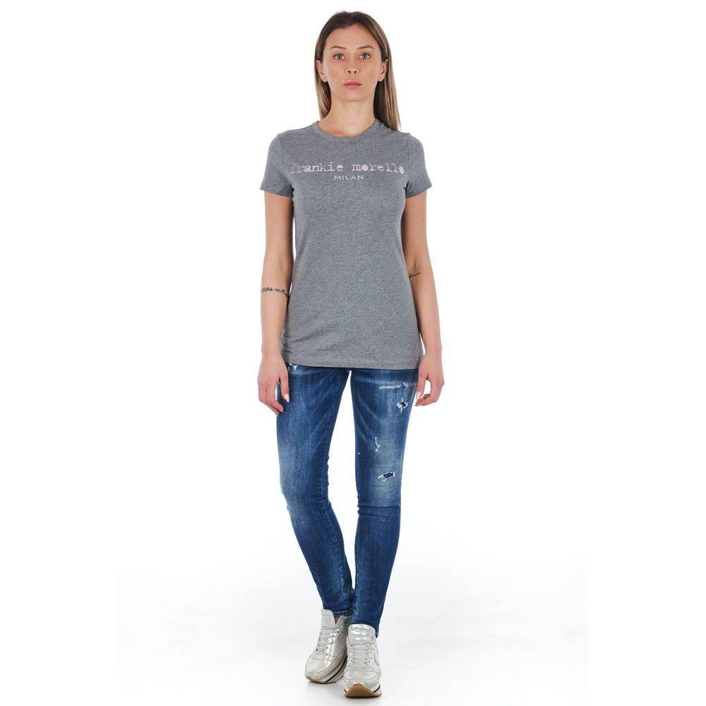 Frankie Morello Blue Cotton Women Jeans - Hilstor