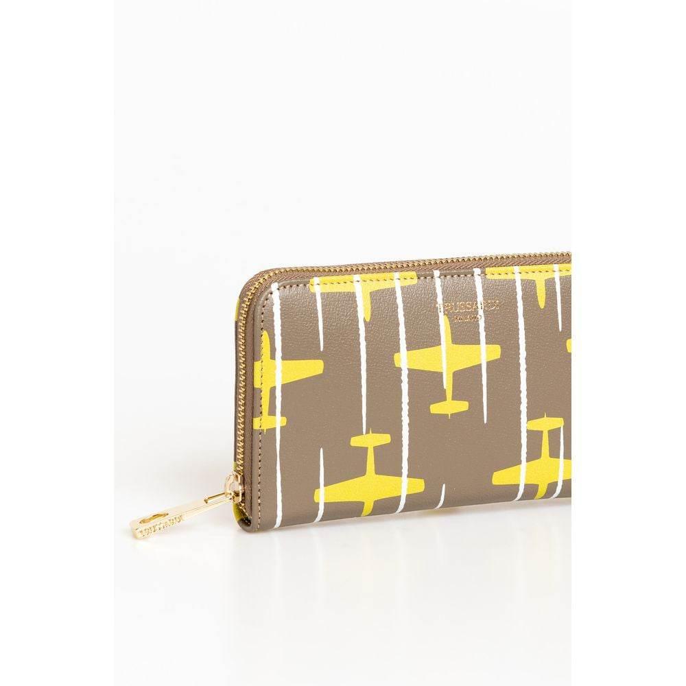 Trussardi Beige Leather Women Wallet - Hilstor