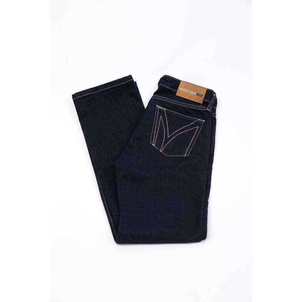 Montana Blu Blue Cotton Women Jeans - Hilstor