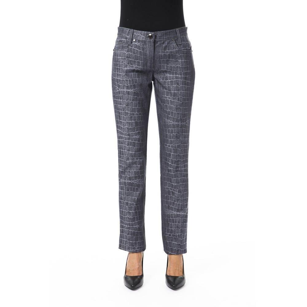 BYBLOS Black Viscose Women's Pants - Hilstor