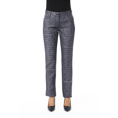 BYBLOS Black Viscose Women's Pants - Hilstor
