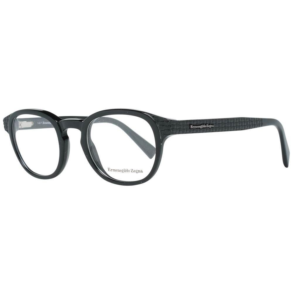 Ermenegildo Zegna Black Men Glasses Frame - Hilstor