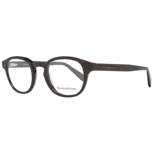 Ermenegildo Zegna Brown Men Glasses Frame - Hilstor