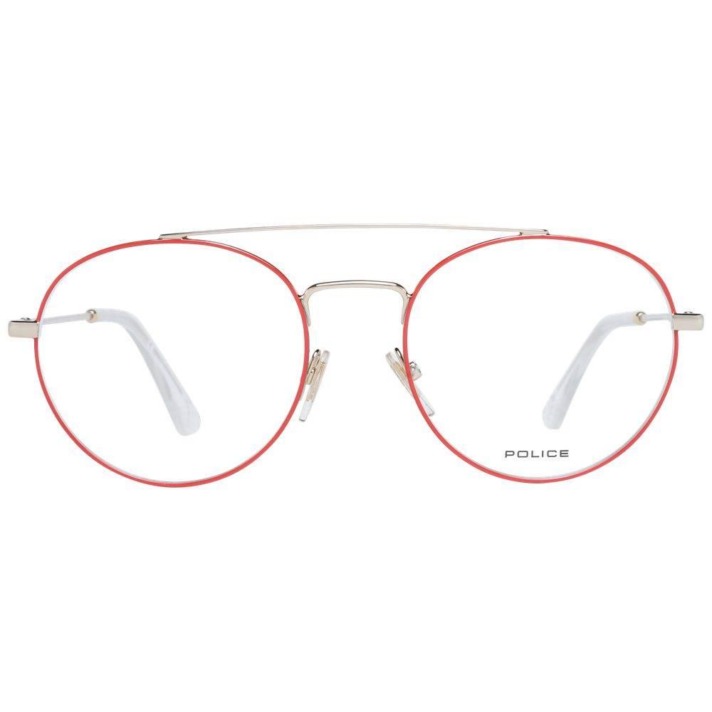 Police Red Men Glasses Frame - Hilstor