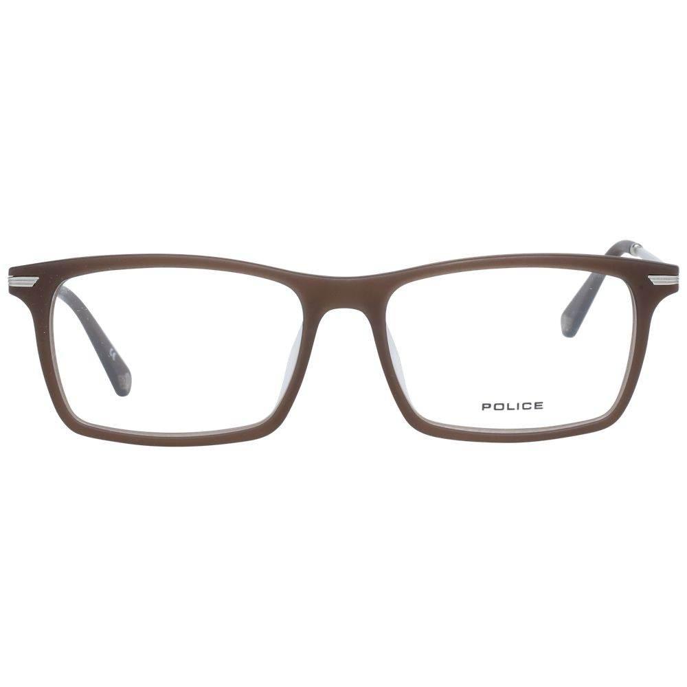 Police Brown Men Glasses Frame - Hilstor