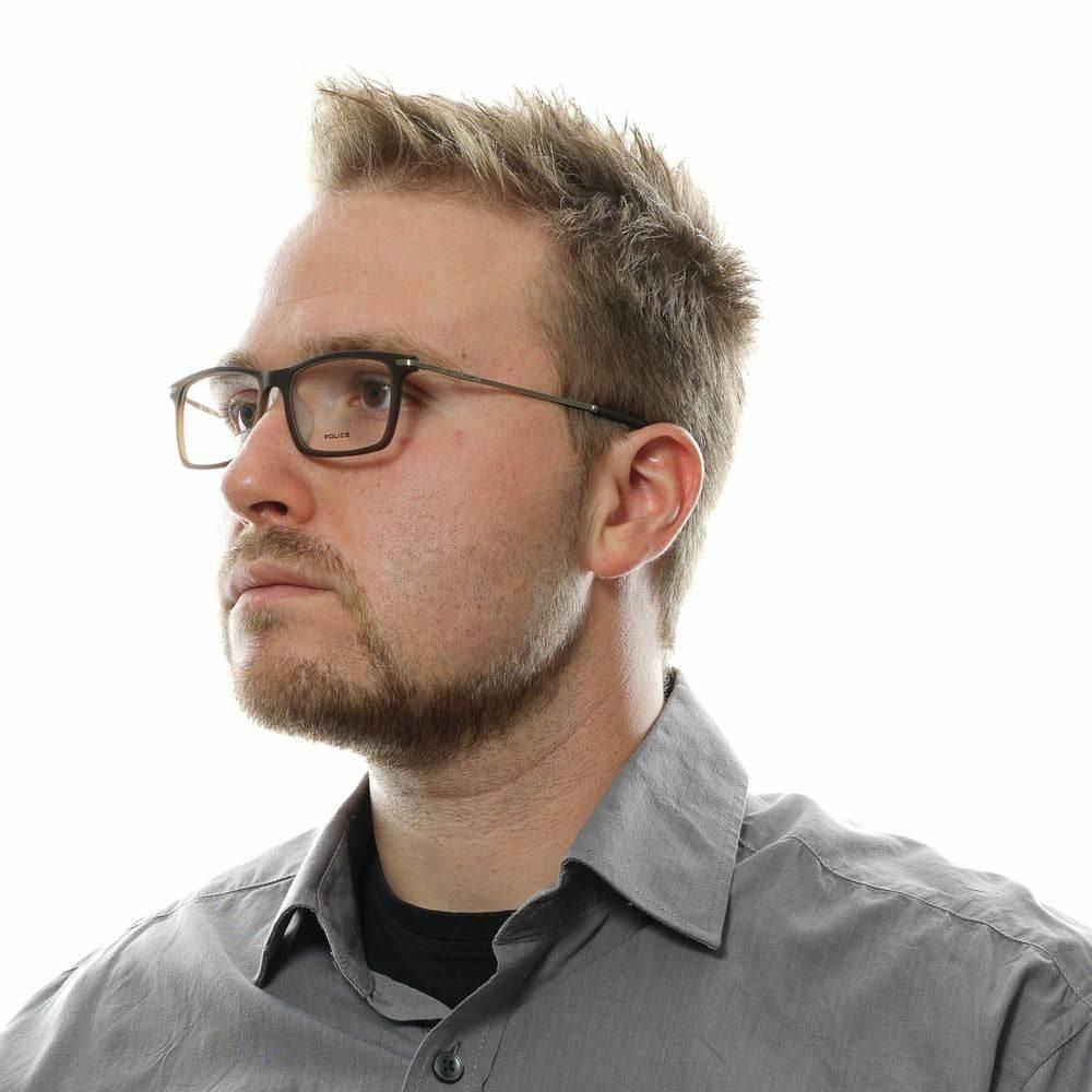 Police Brown Men Glasses Frame - Hilstor