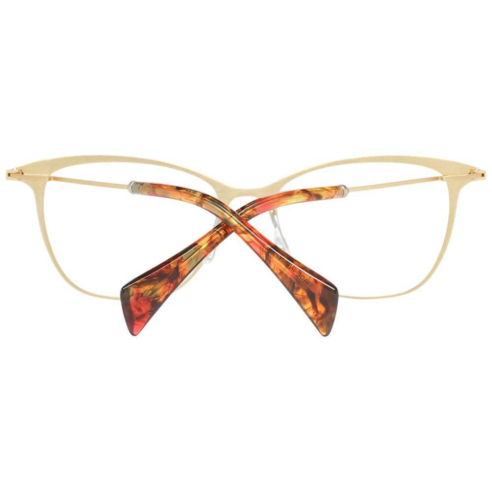 Yohji Yamamoto Gold Women Glasses Frame - Hilstor